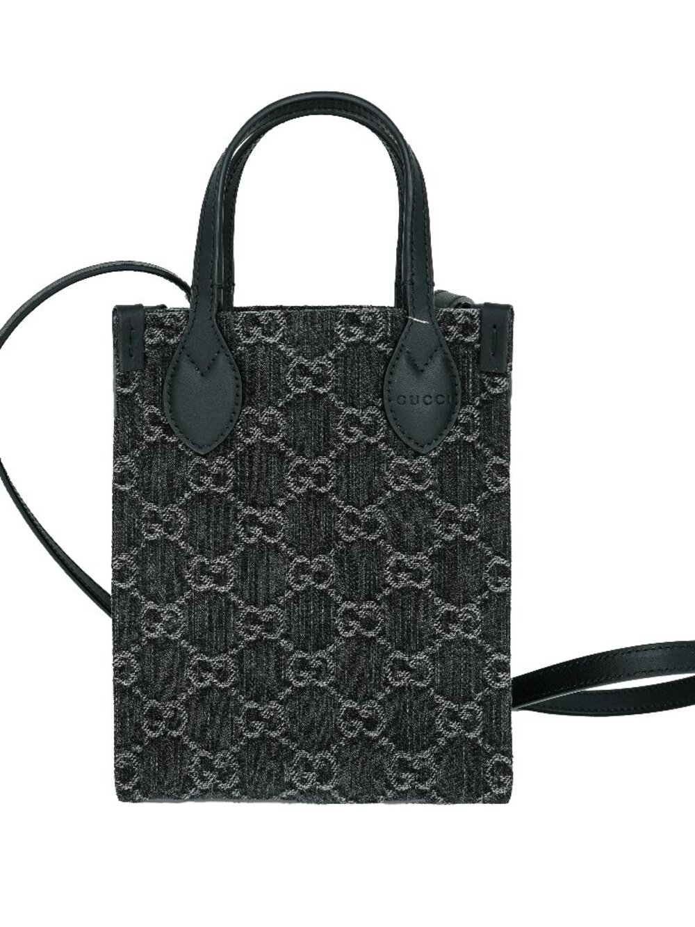 Gucci Ophidia GG Denim Mini Crossbody Bag
